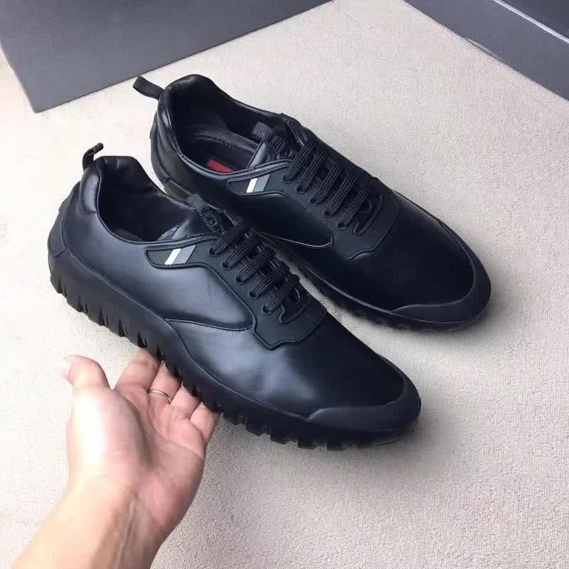 Fendi Sneakers Leather All Black Men 2