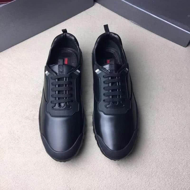 Fendi Sneakers Leather All Black Men 3
