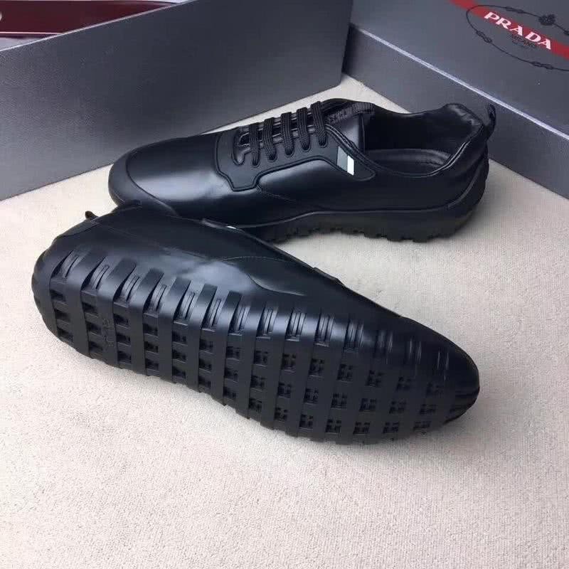 Fendi Sneakers Leather All Black Men 4