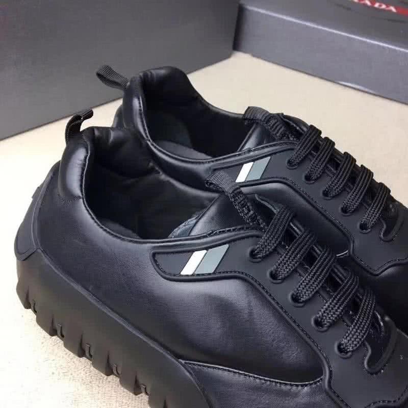 Fendi Sneakers Leather All Black Men 5
