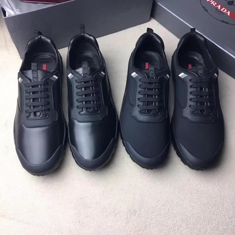 Fendi Sneakers Leather All Black Men 6