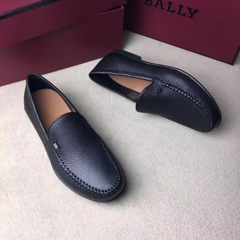 Bally Fashion Business Shoes Cowhide Black Men 4