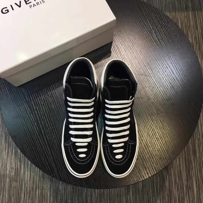 Givenchy Sneakers High Top Black Upper White Sole And Shoelaces Men 2