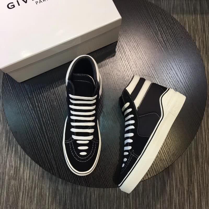 Givenchy Sneakers High Top Black Upper White Sole And Shoelaces Men 1