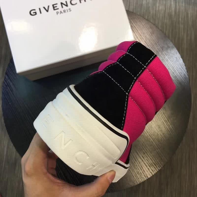 Givenchy Sneakers High Top Black Pink Upper White Sole And Shoelaces Men 5