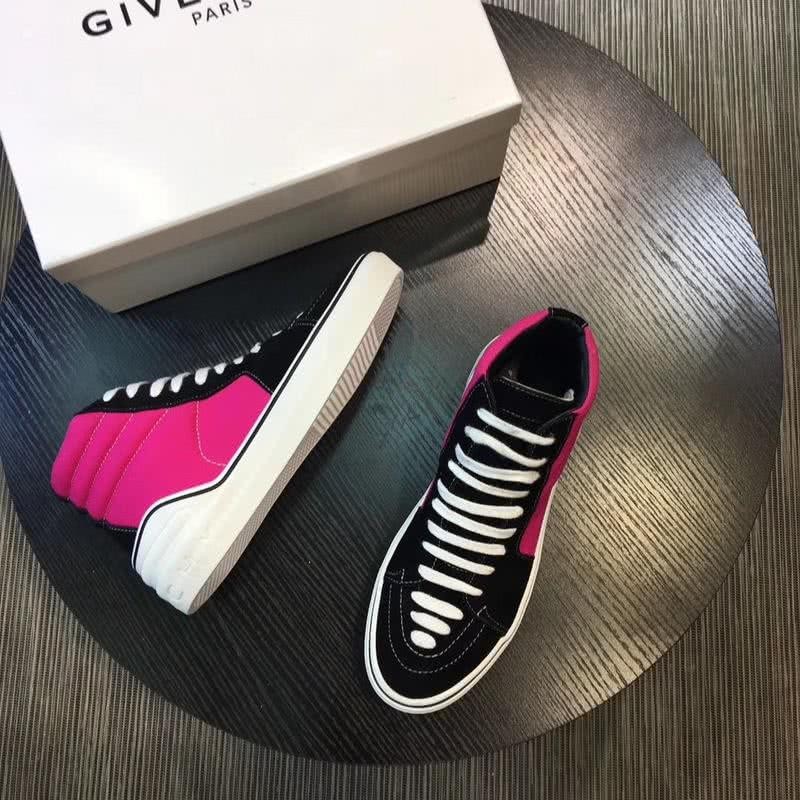 Givenchy Sneakers High Top Black Pink Upper White Sole And Shoelaces Men 10