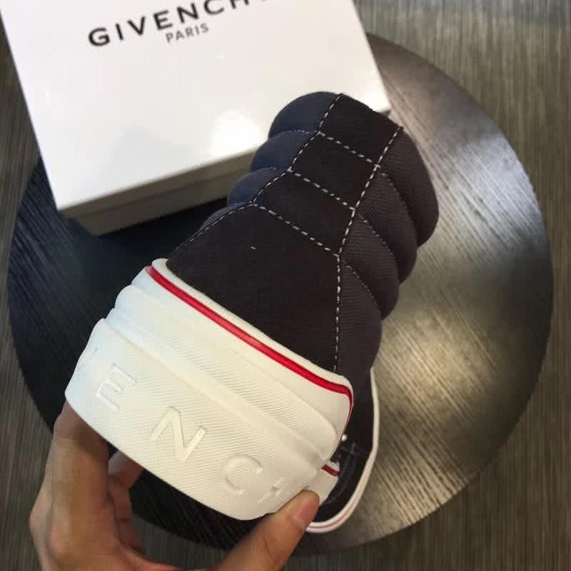 Givenchy Sneakers High Top Black Upper White Sole And Shoelaces Red Line Men 6