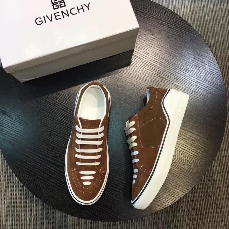 Givenchy Sneakers Brown Upper White Sole And Shoelaces Men 1