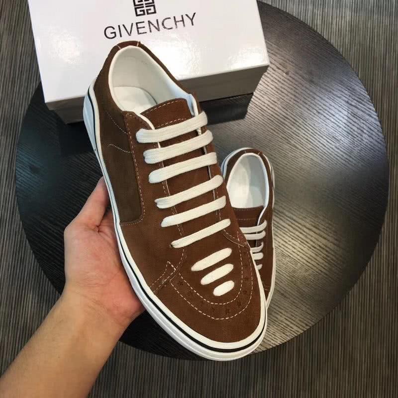 Givenchy Sneakers Brown Upper White Sole And Shoelaces Men 4