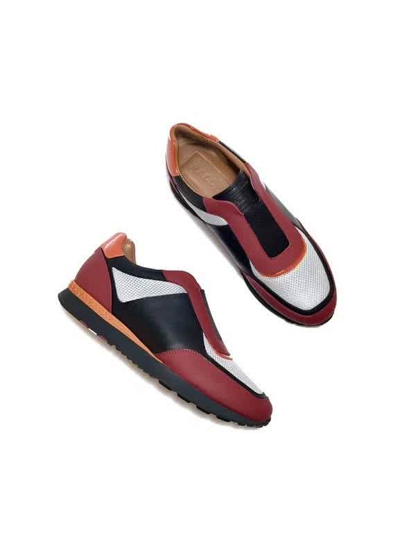 Bally Fashion Business Shoes Cowhide White And Red Men 3