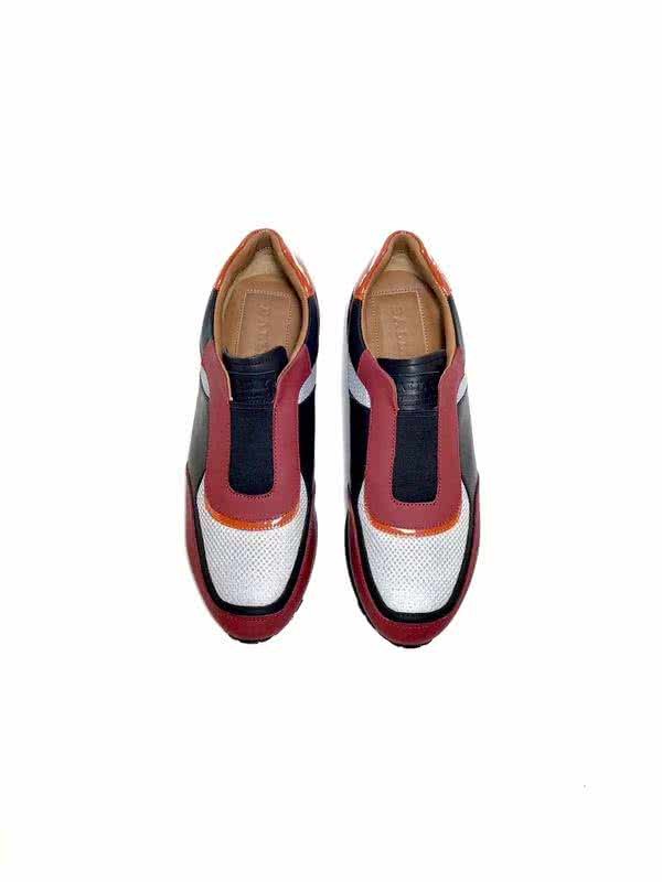 Bally Fashion Business Shoes Cowhide White And Red Men 5