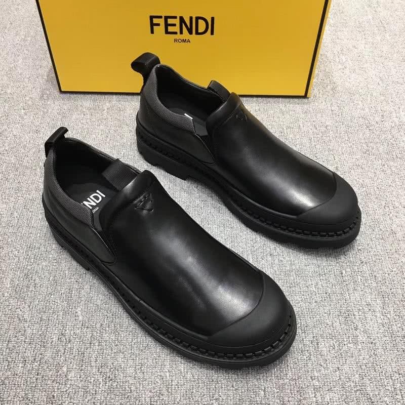 Fendi Calf Leather All Black Men 3