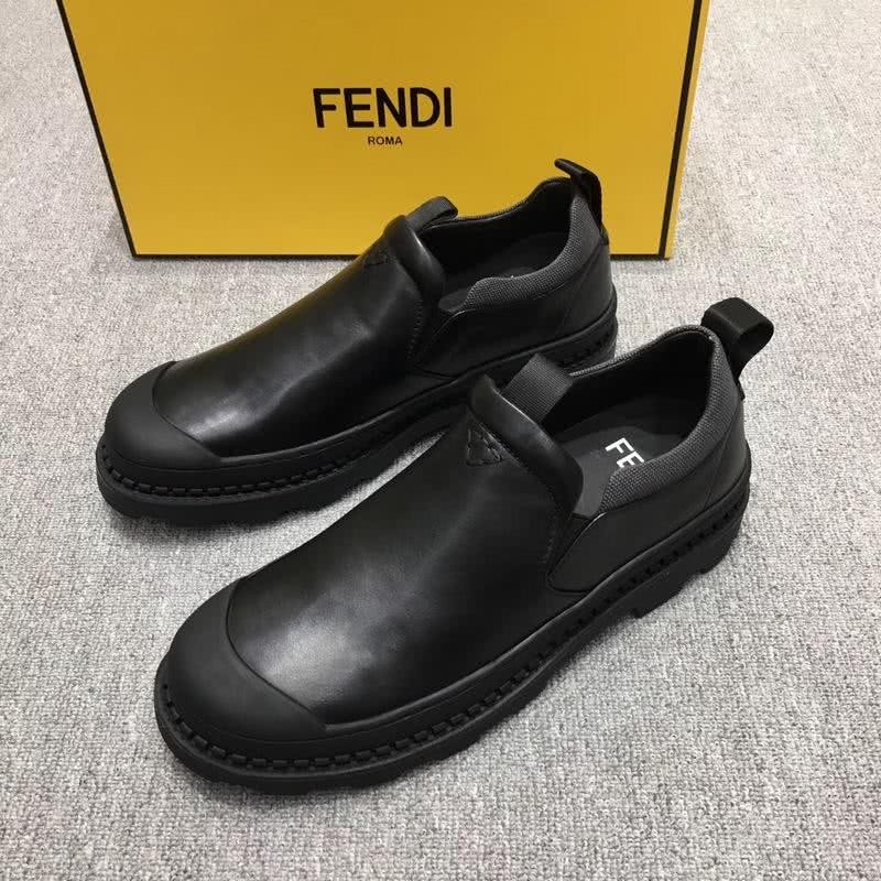 Fendi Calf Leather All Black Men 1