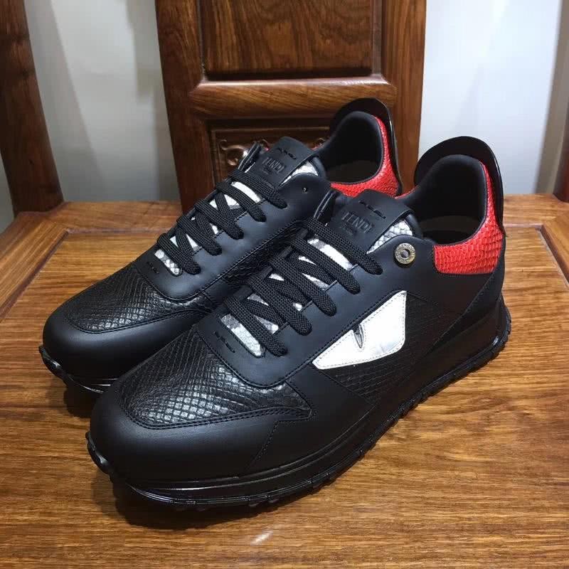 Fendi Sneakers Black Red White Men 1