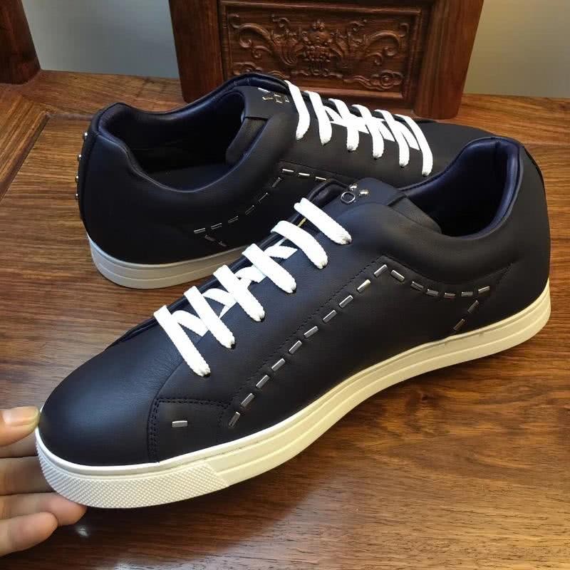 Fendi Sneakers Black Upper White Shoelaces And Sole Men 7
