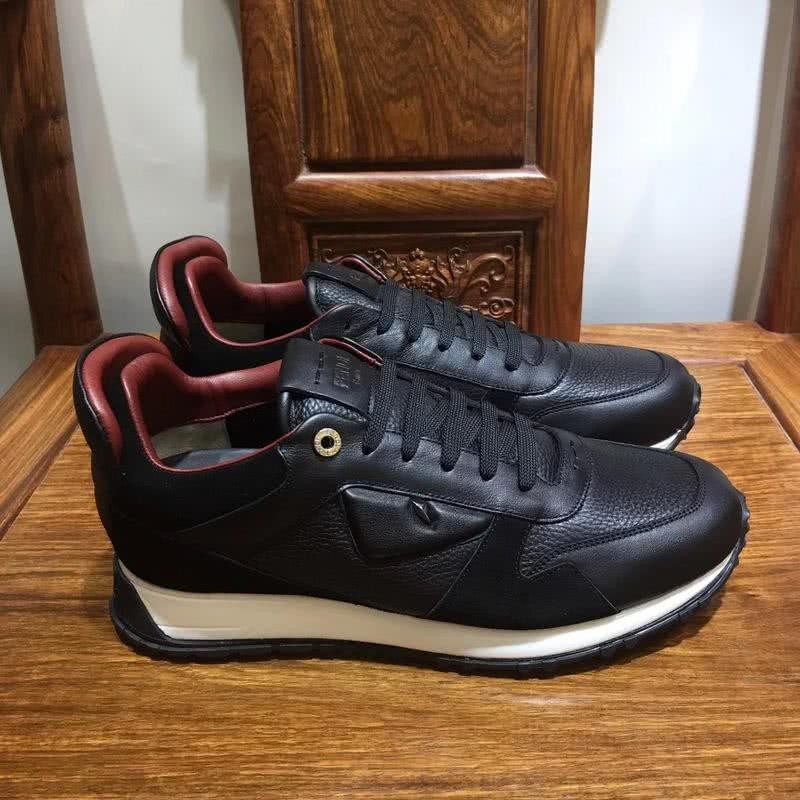 Fendi Sneakers Leather All Black Upper Men 3