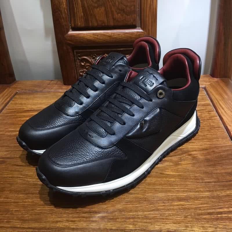 Fendi Sneakers Leather All Black Upper Men 1