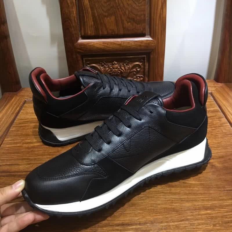 Fendi Sneakers Leather All Black Upper Men 5