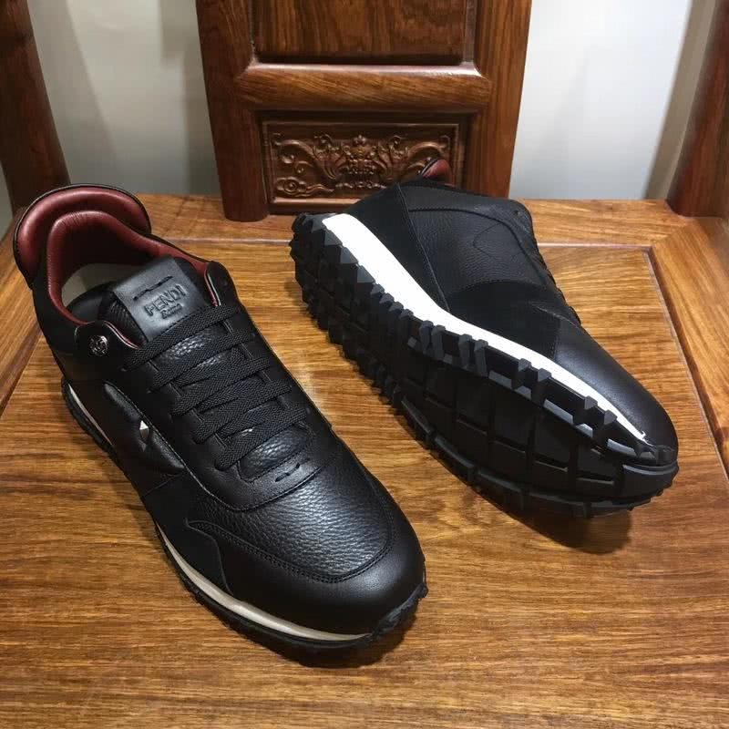 Fendi Sneakers Leather All Black Upper Men 8