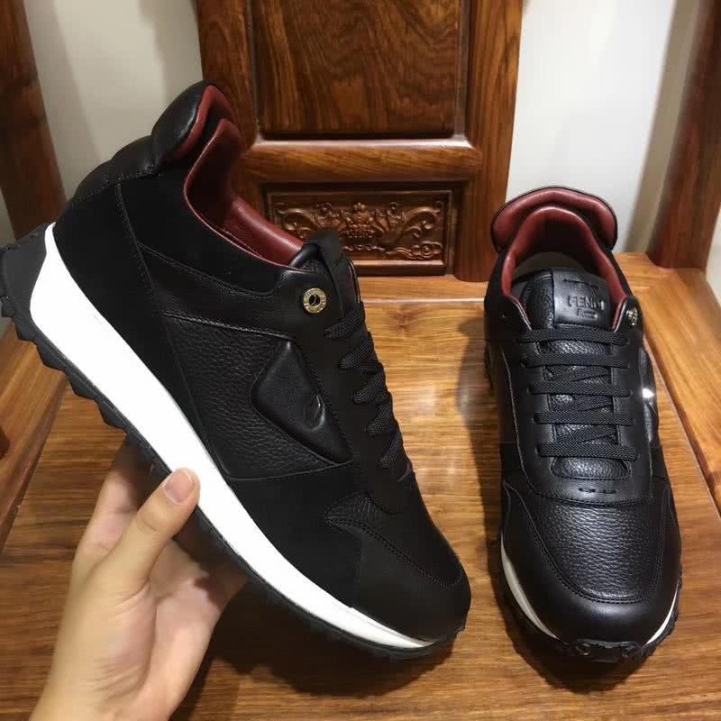 Fendi Sneakers Leather All Black Upper Men 9