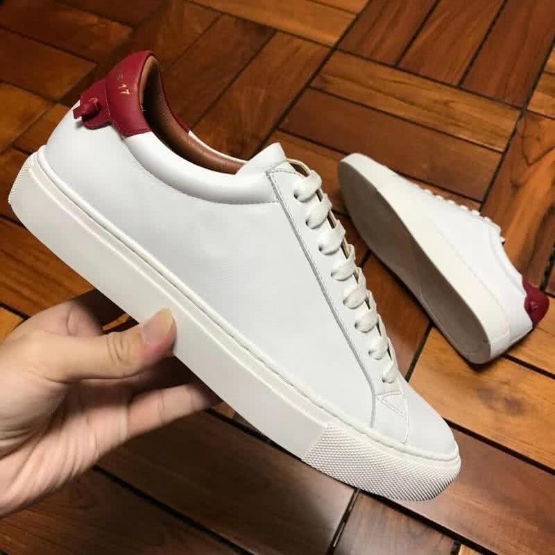 Givenchy Sneakers White Upper And Wine Shoe Tail Men 3