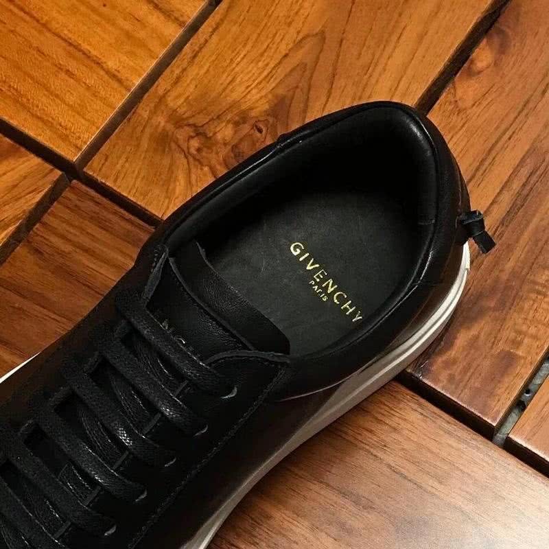 Givenchy Sneakers Leather Black Upper White Sole Men 8
