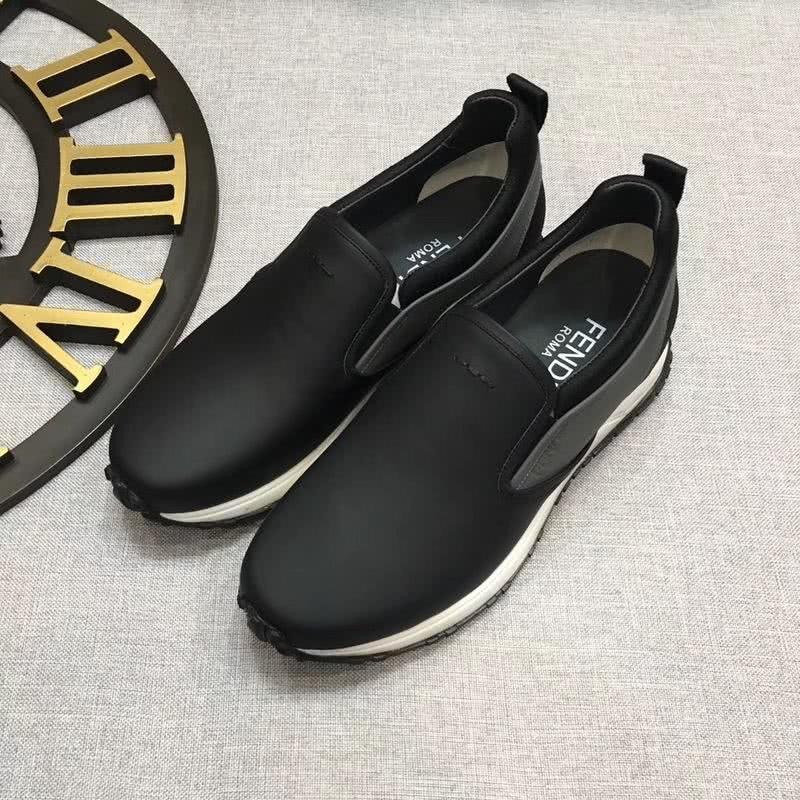 Fendi Sneakers Black White Sole Men 1