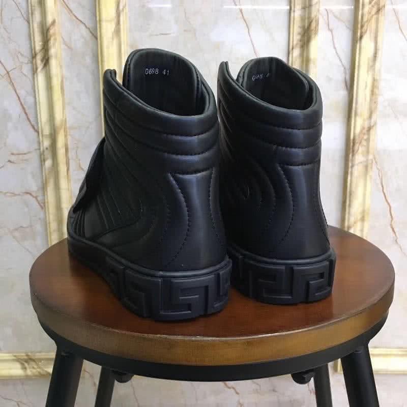 Versace Classic Style Cowhide Casual Shoes Black Men 4