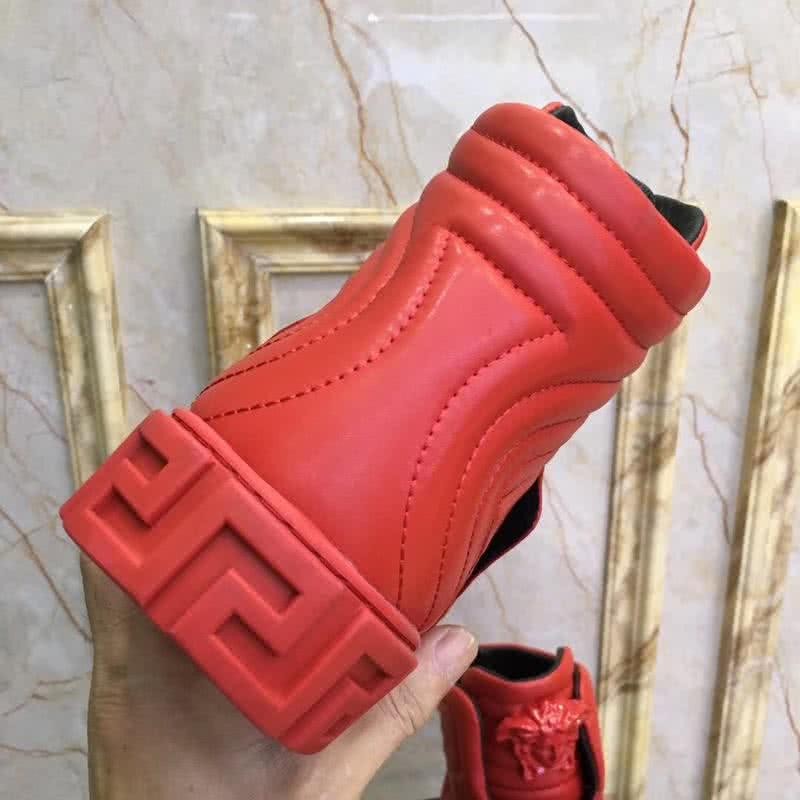 Versace Classic Style Cowhide Casual Shoes Red Men 9