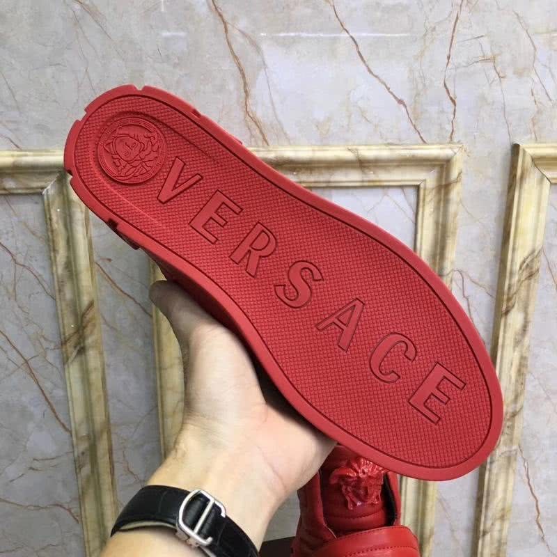 Versace Classic Style Cowhide Casual Shoes Red Men 8