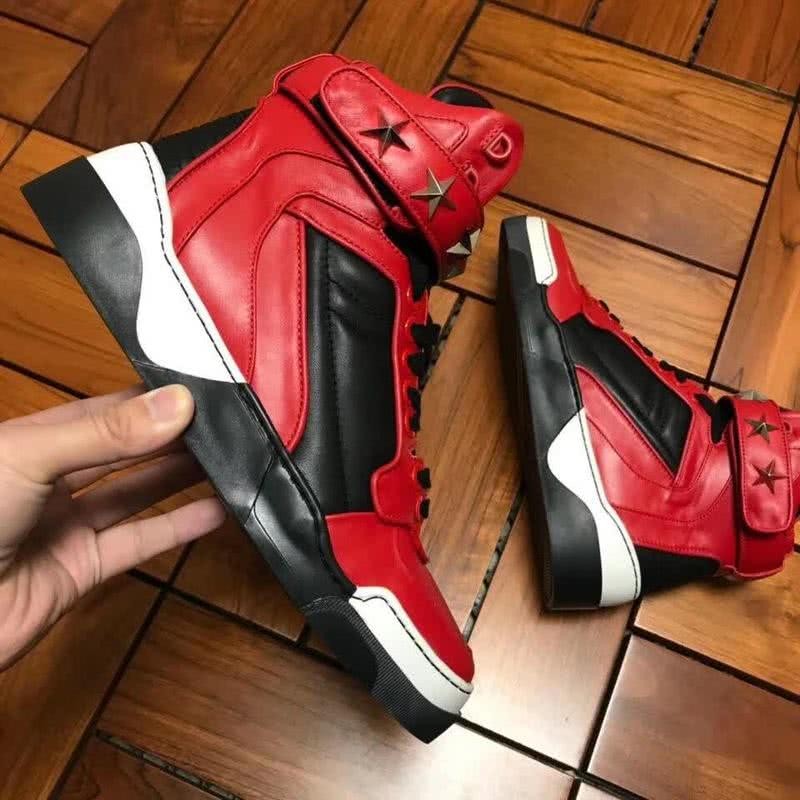 Givenchy Sneakers High Top Red Black White Men 2