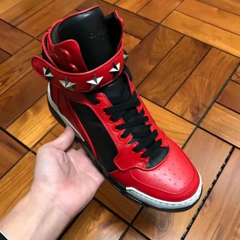 Givenchy Sneakers High Top Red Black White Men 7
