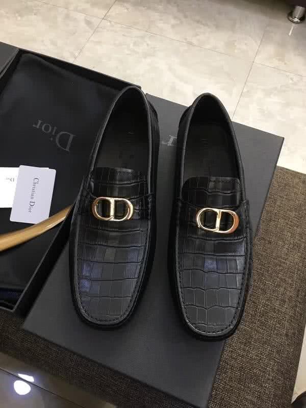 Dior Top Quality Cowhide Loafers Anti-slip Design Black Men 2