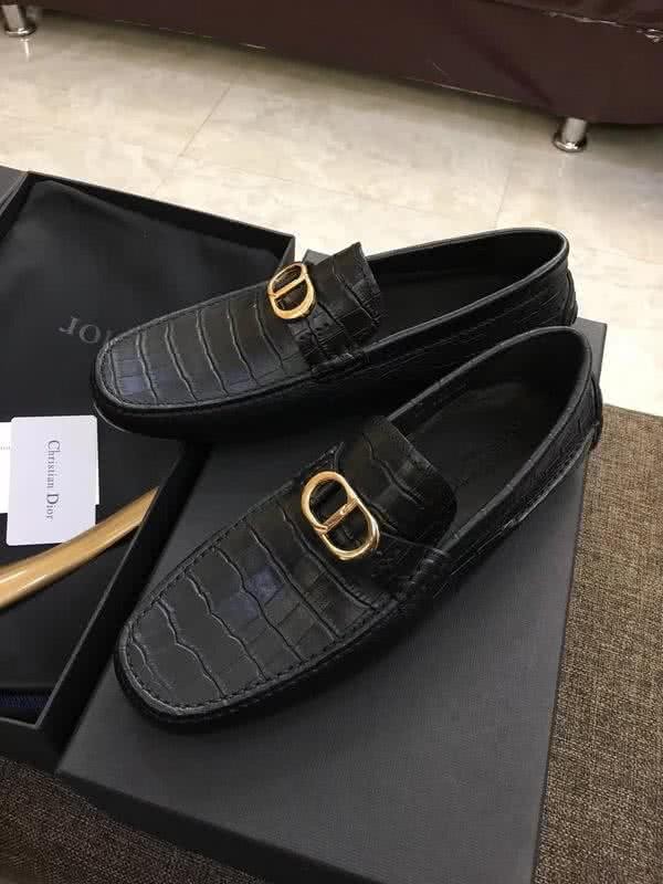 Dior Top Quality Cowhide Loafers Anti-slip Design Black Men 1