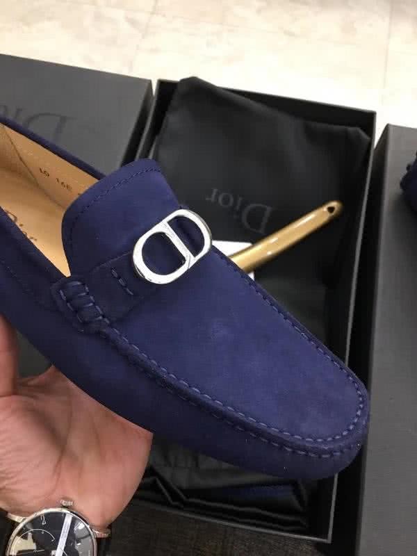 Dior Loafers Real Suede Blue Men 6