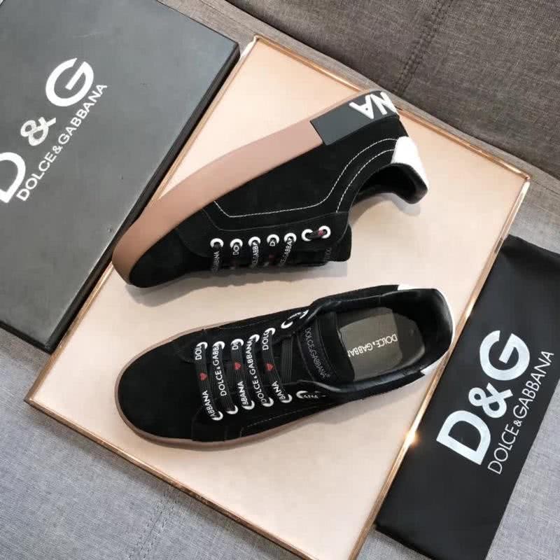 Dolce & Gabbana Sneakers Black Suede Rubber Sole Men 4