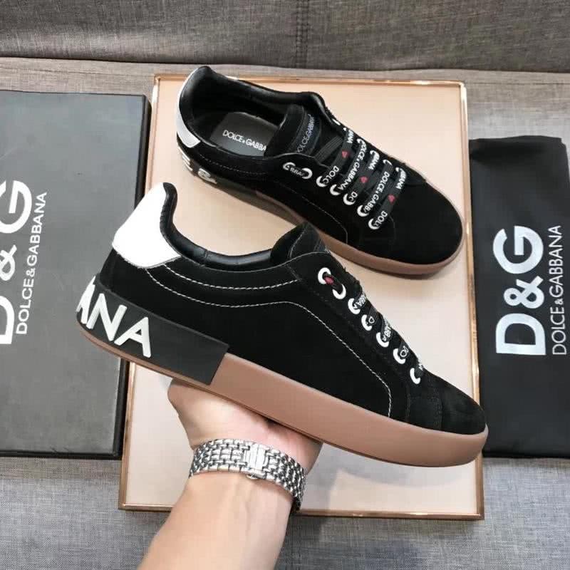 Dolce & Gabbana Sneakers Black Suede Rubber Sole Men 5