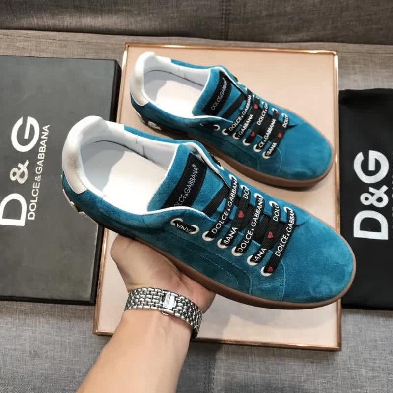 Dolce & Gabbana Sneakers Blue Suede Rubber Sole Men 5