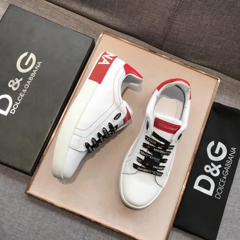 Dolce & Gabbana Sneakers Leather White And Red Men 3