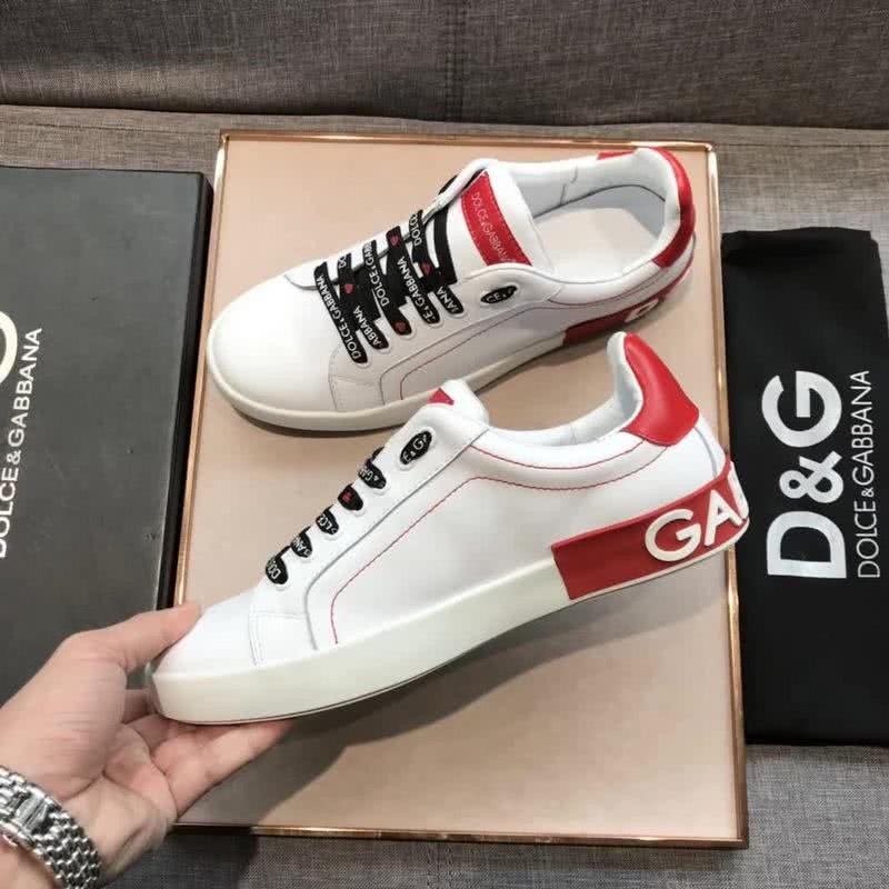 Dolce & Gabbana Sneakers Leather White And Red Men 7