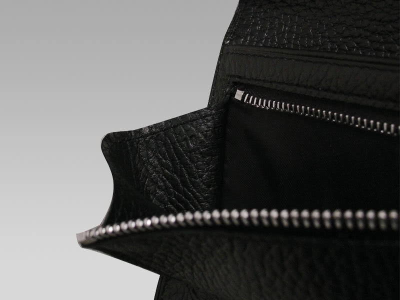 Hermes Bearn Japonaise Bi-Fold Wallet Black 9