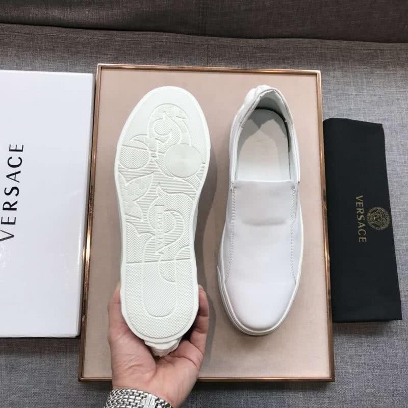 Versace Latest Cowhide Loafers Pure White Men 9