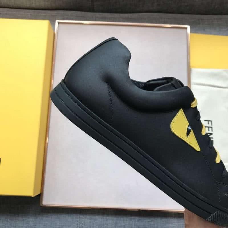 Fendi Sneakers Yellow Shoelaces Black And Yellow Men 6
