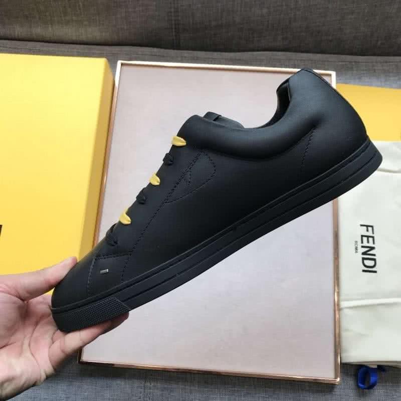 Fendi Sneakers Yellow Shoelaces Black And Yellow Men 7