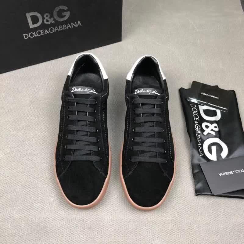 Dolce & Gabbana Sneakers Suede Black Upper Rubber Sole Men 2