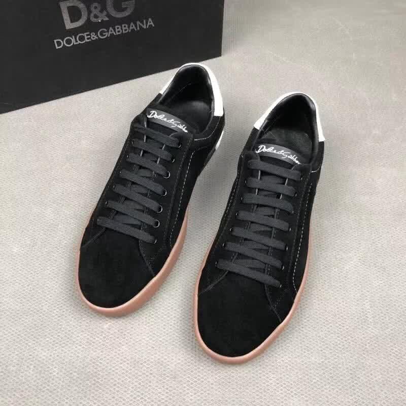 Dolce & Gabbana Sneakers Suede Black Upper Rubber Sole Men 3