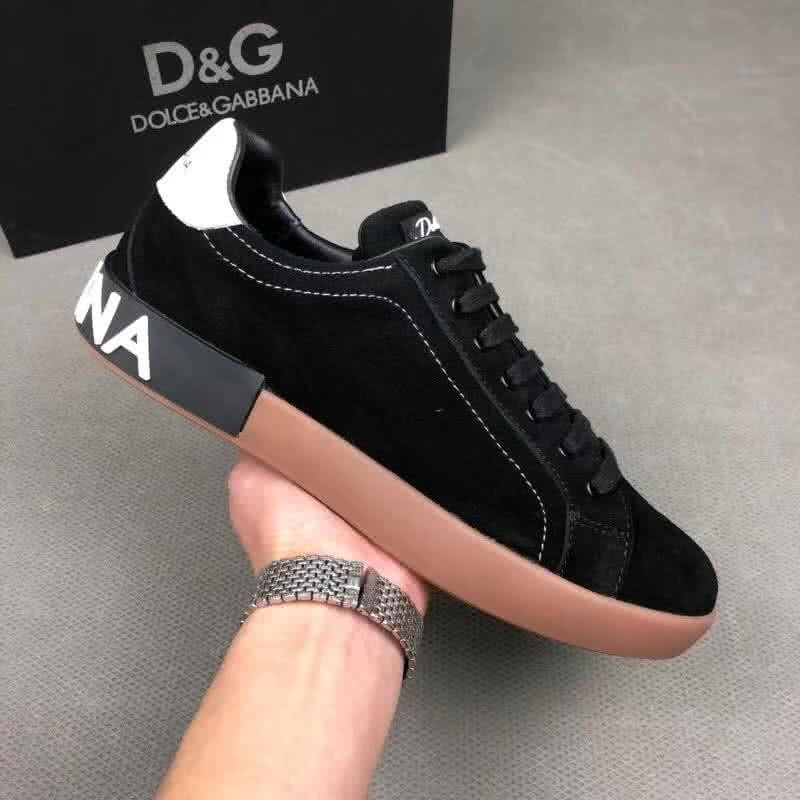 Dolce & Gabbana Sneakers Suede Black Upper Rubber Sole Men 4