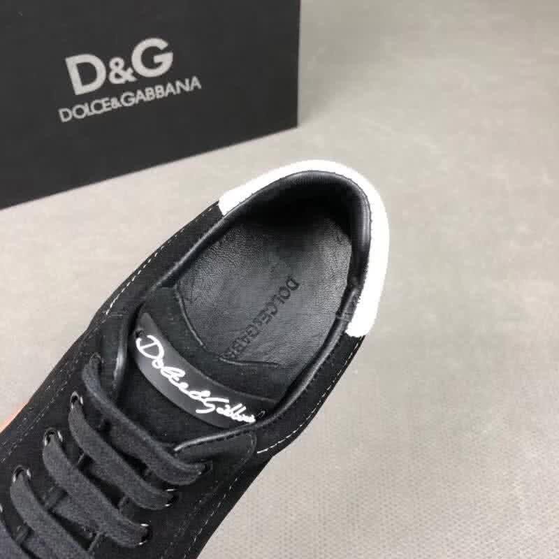 Dolce & Gabbana Sneakers Suede Black Upper Rubber Sole Men 5