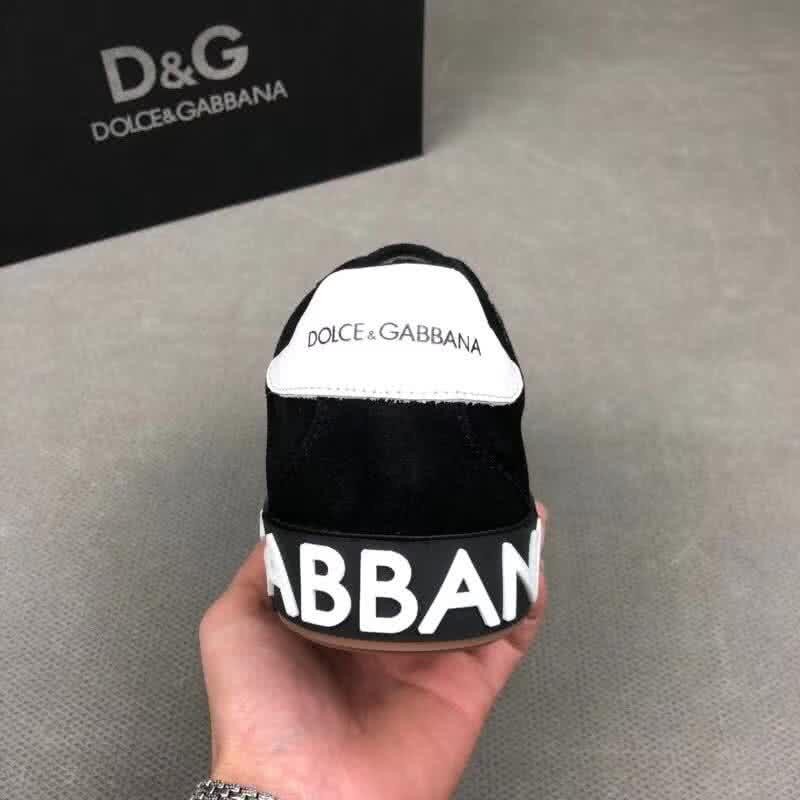 Dolce & Gabbana Sneakers Suede Black Upper Rubber Sole Men 7