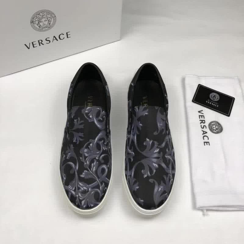 Versace Quality Loafers Classic Non-slip Design Black Men 2